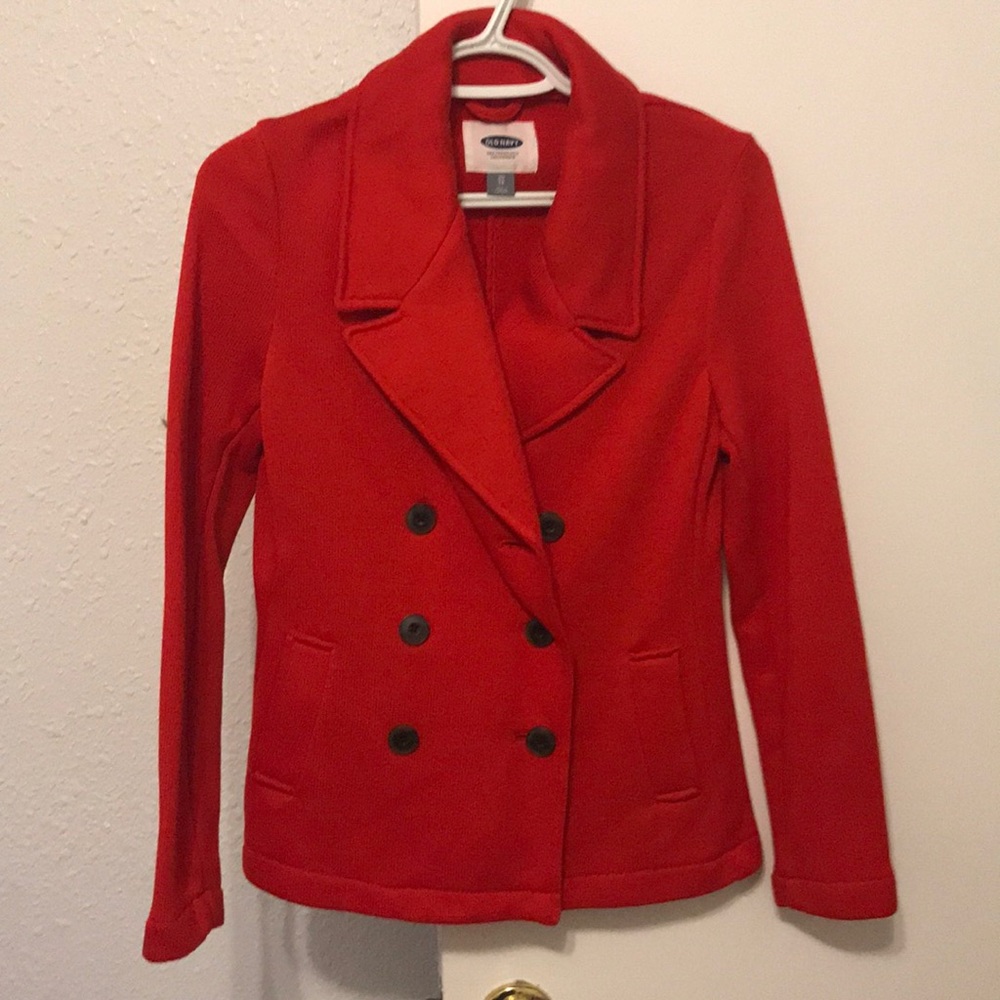 Red winter jacket